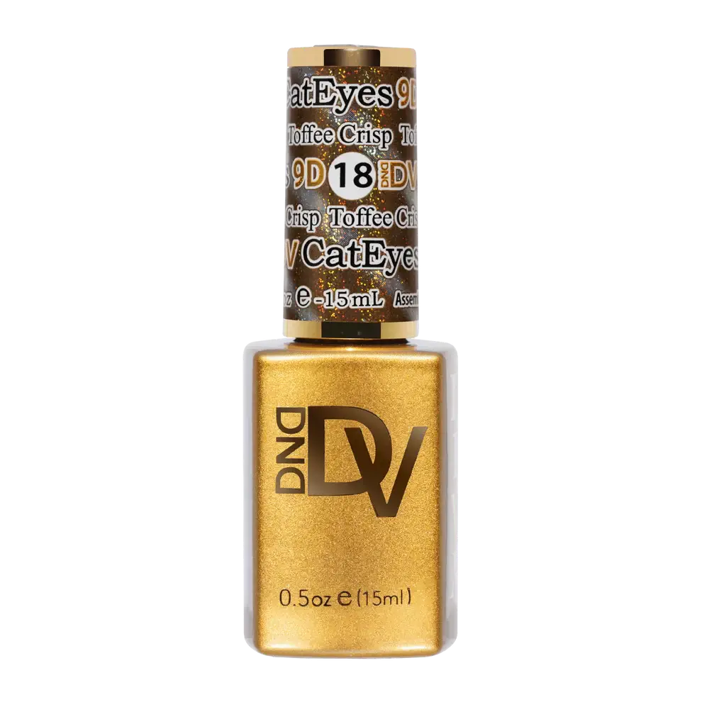 DND - Diva 9D Gelcolor Cat Eye Candy #18 - Toffee Crisp