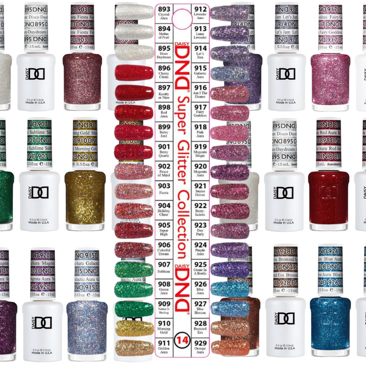 DND Super Glitter Gel & Polish TIP 14 ( 36 colors )