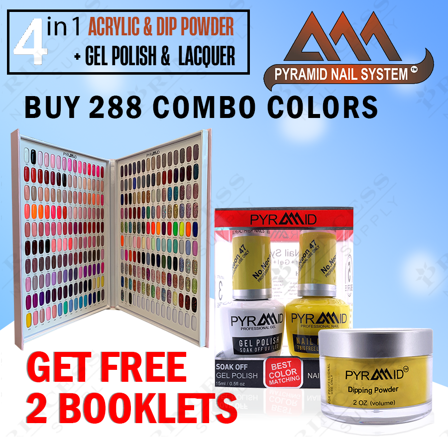 Pyramid Trio Matching 288 Colors ( #301 - #566 + 12 Holos + 10 Neon ) Free 2 booklets.
