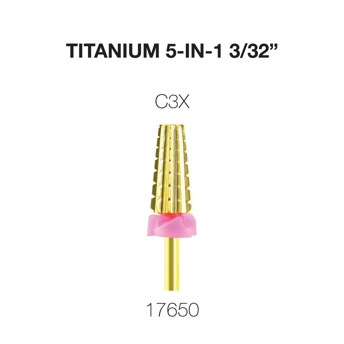 Cre8tion Titanium 5 in 1 Nail Filing Bit 3/32"