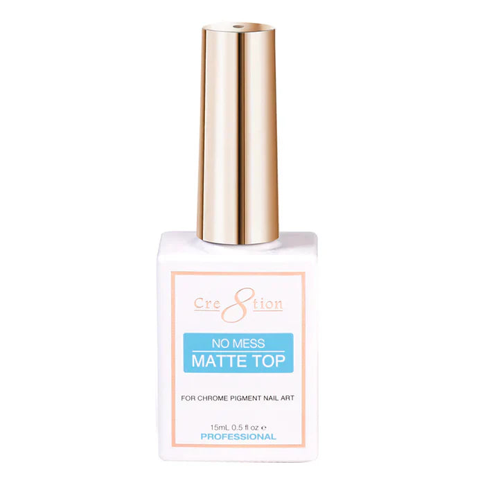 Creation No Mess Chrome Matte Top Gel 0.5oz