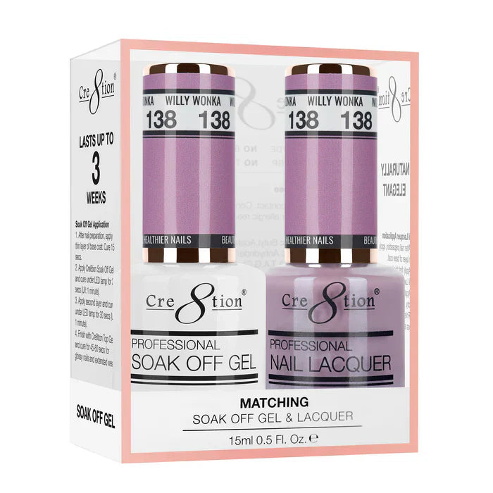 Creation Soak Off Gel Matching Pair 0.5oz 138 WILLY WONKA