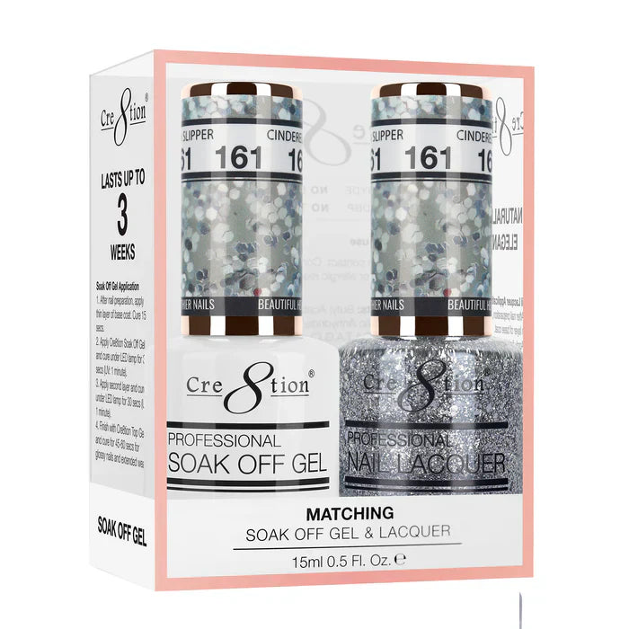 Creation Soak Off Gel Matching Pair 0.5oz 161 CINDERELLA'S SLIPPER