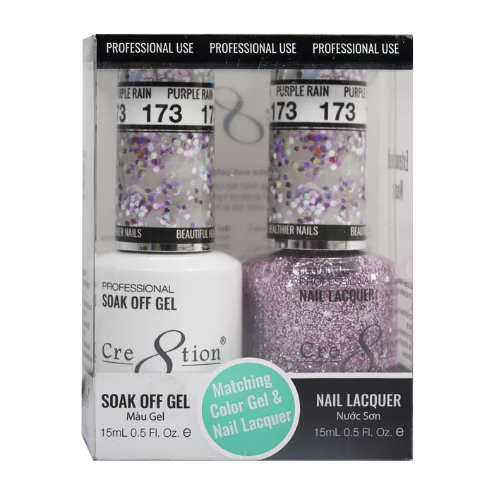 Creation Soak Off Gel Matching Pair 0.5oz 173 PUPRLE RAIN