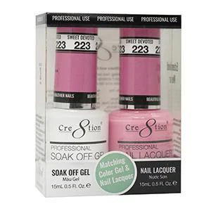 Creation Soak Off Gel Matching Pair 0.5oz 223 SWEET DEVOTED