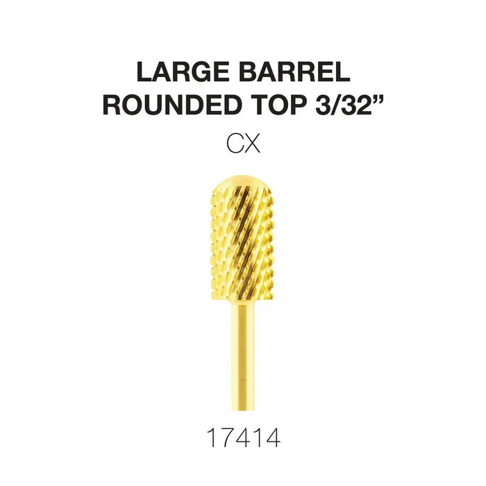 Creation Gold Carbide- Large Barrel-Round Top 3/32" CX