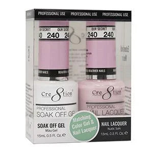 Creation Soak Off Gel Matching Pair 0.5oz 240 OUR SECRET