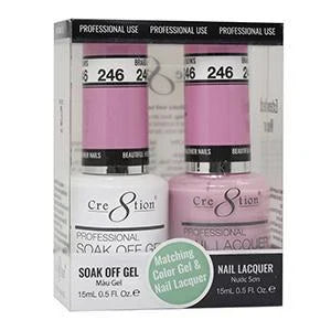 Creation Soak Off Gel Matching Pair 0.5oz 246 BRAIDS AND BOWS