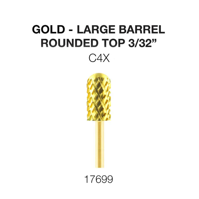 Creation Gold Carbide- Large Barrel-Round Top 3/32" C4X