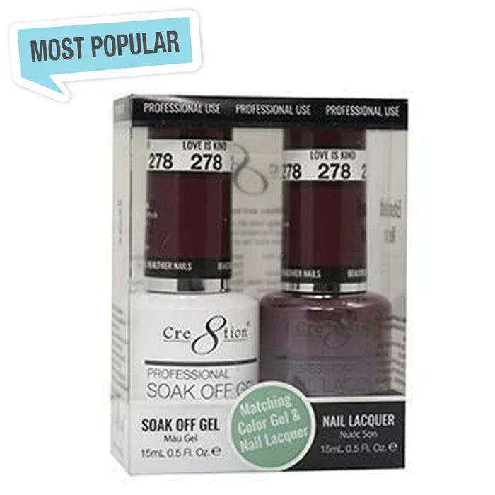 Creation Soak Off Gel Matching Pair 0.5oz 278 LOVE IS KIND