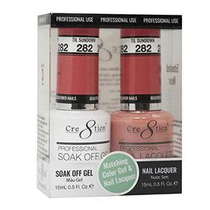 Creation Soak Off Gel Matching Pair 0.5oz 282 TIL SUNDOWN