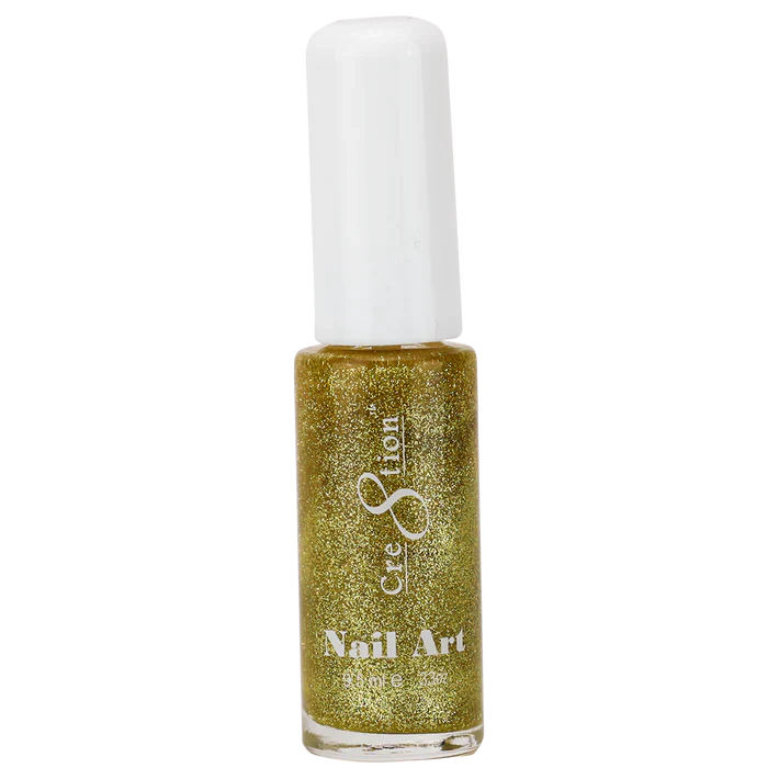 Creation Detailing Nail Art Lacquer 0.25oz 04 Gold Glitter