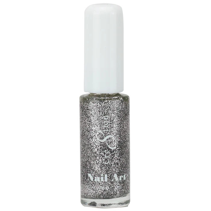 Creation Detailing Nail Art Lacquer 0.25oz 05 Silver Glitter
