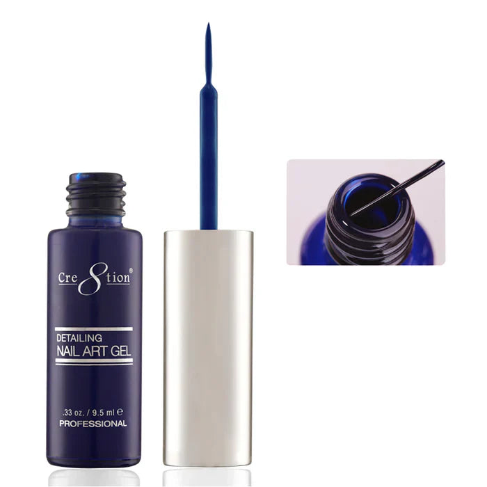 Creation Detailing Nail Art Gel 0.33oz 14 Navy Blue