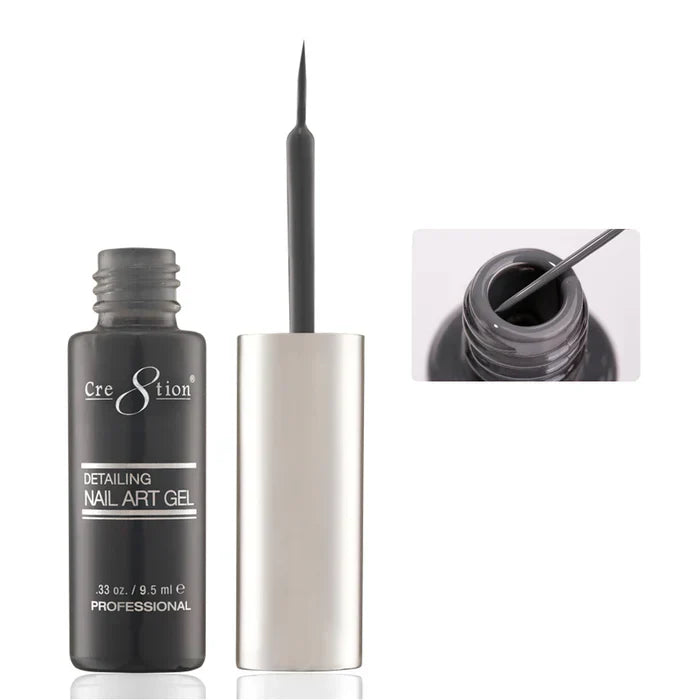Creation Detailing Nail Art Gel 0.33oz 16 Grey