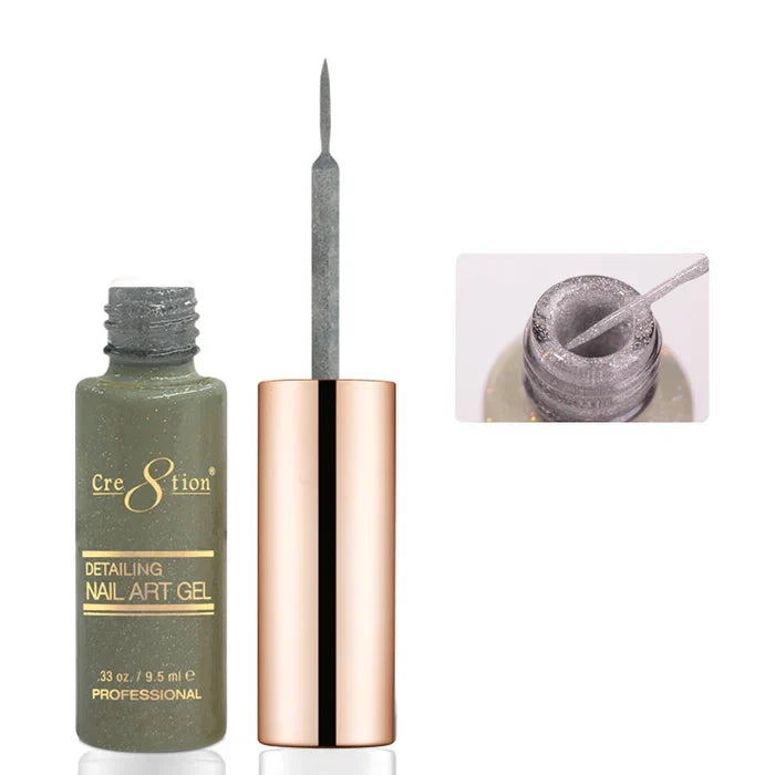 Creation Detailing Nail Art Gel 0.33oz 25 Holographic Glitter