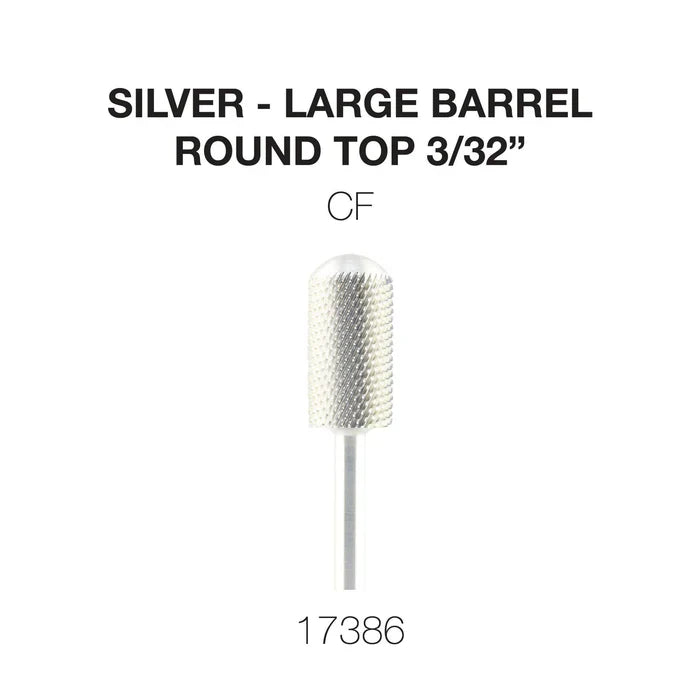 Creation Silver Carbide- Large Barrel-Round Top- 3/32" CF