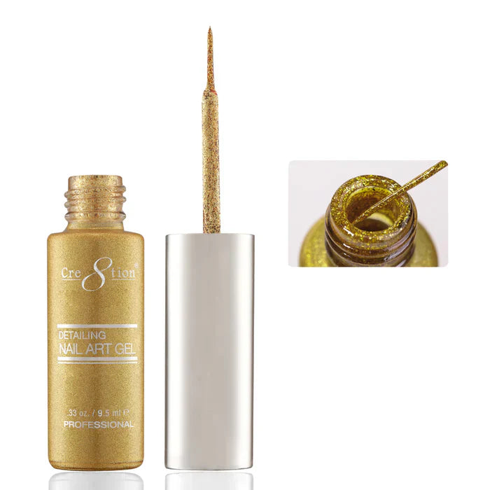 Creation Detailing Nail Art Gel 0.33oz 31 Gold Platinum 2