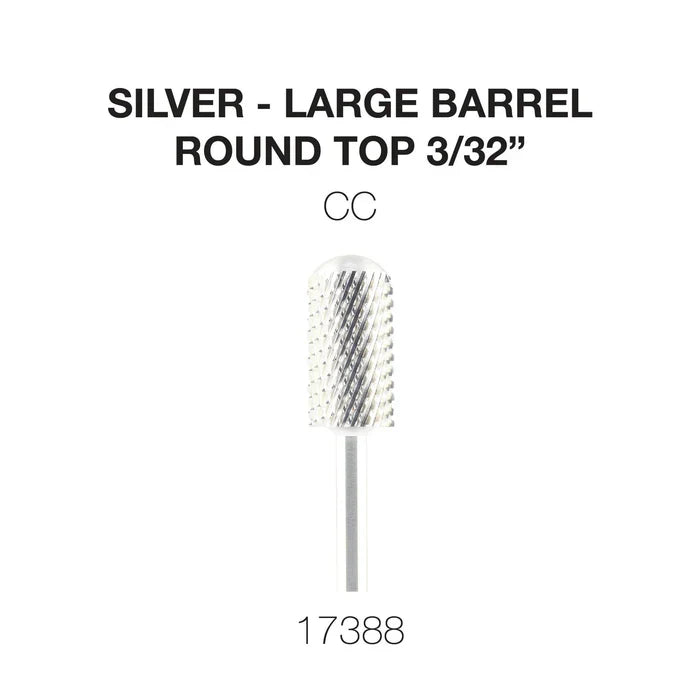 Creation Silver Carbide- Large Barrel-Round Top- 3/32" CC