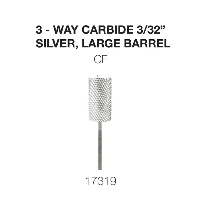 Creation 3-Way Carbide Silver, Large Barrel 3/32" CF