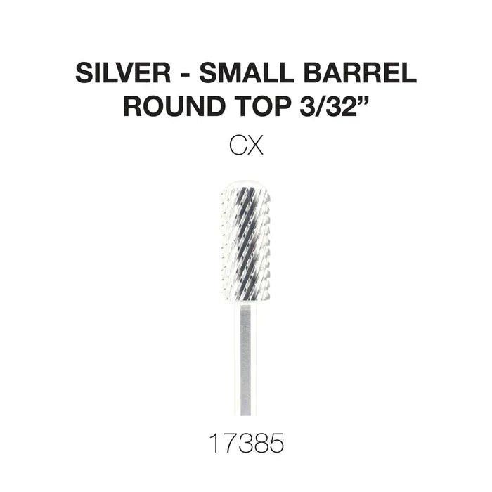 Creation Silver Carbide- Small Barrel-Round Top- 3/32" CX
