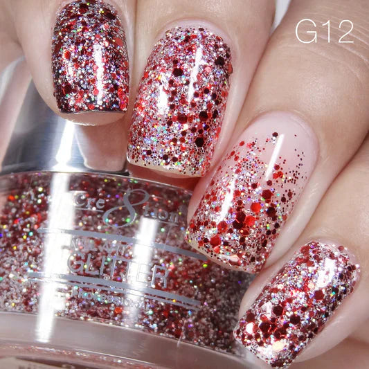 Creation Nail Art Glitter 0.5oz - TIS THE SEASON #12