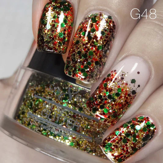 Creation Nail Art Glitter 0.5oz - TIS THE SEASON #48
