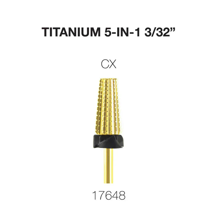 Creation Titanium 5 in 1 Nail Filing Bit 3/32" CX