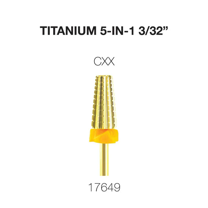 Creation Titanium 5 in 1 Nail Filing Bit 3/32" CXX