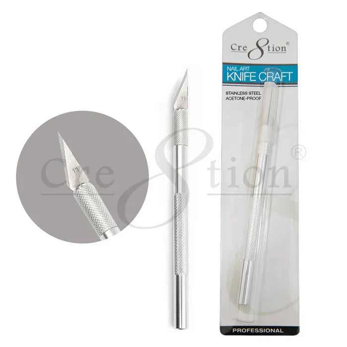 Creation Metal Handle Nail Art Knife Craft For Nails