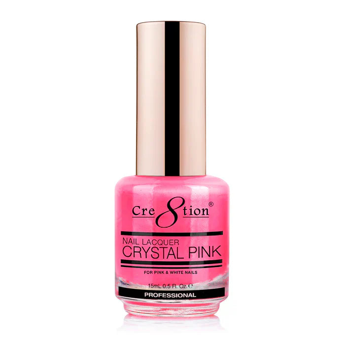 Creation Nail Lacquer CRYSTAL PINK Air Dry 0.5 oz