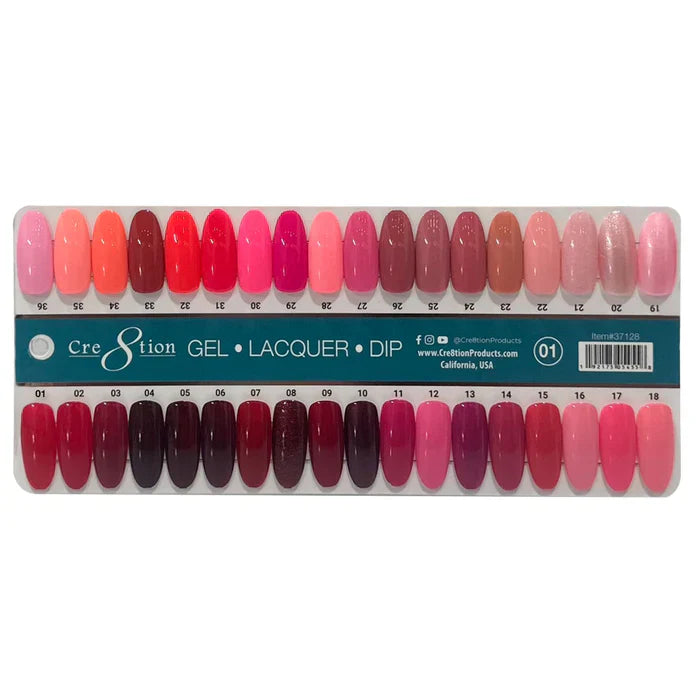Creation Color Chart - Matching 3 in 1 - 324 colors - #1