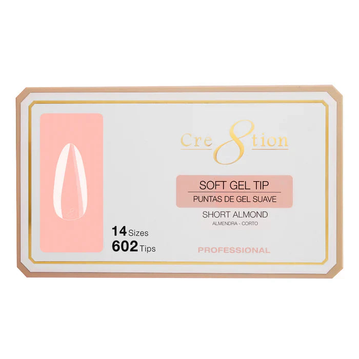Creation Soft Gel Tip - ALMOND Short