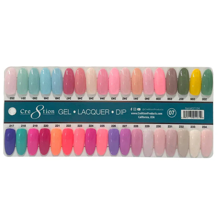 Creation Color Chart - Matching 3 in 1 - 324 colors - #7