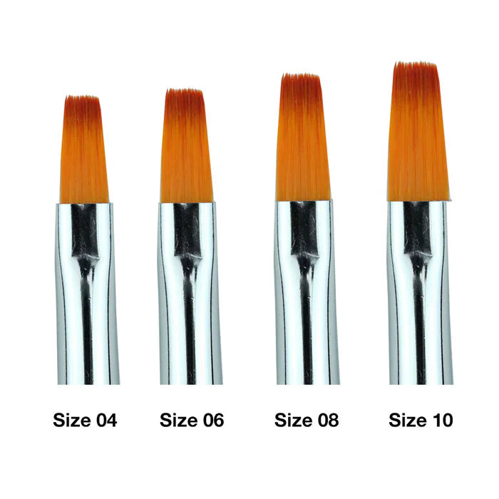 Creation Light Brown Hair Gel Brush Square Wood Handle Set