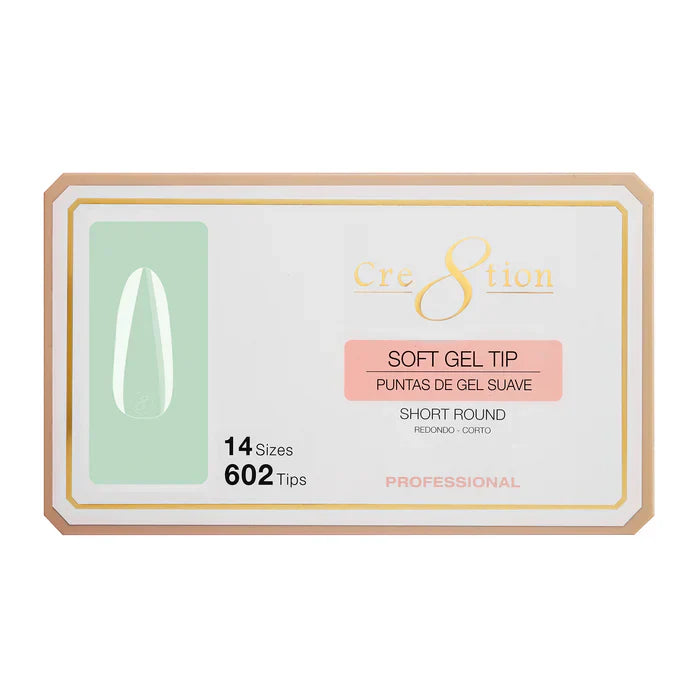 Creation Soft Gel Tip - ROUND Short