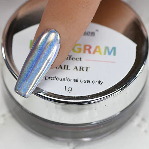 Creation Chrome Nail Art Effect 1g - 02 Silver Hologram B