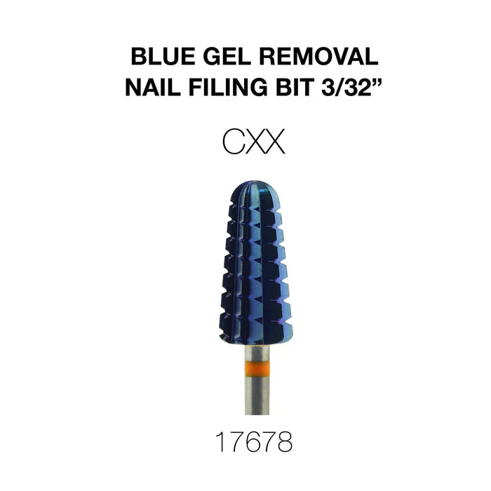 Creation Blue Gel Removal Nail Filing Bit 3/32" CXX