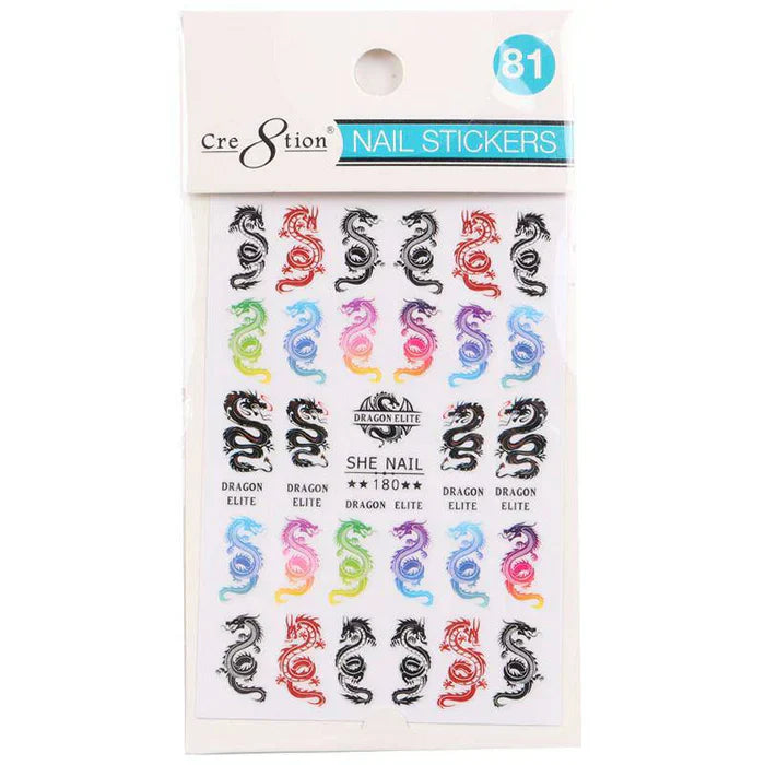Creation Nail Art Sticker Dragon 81