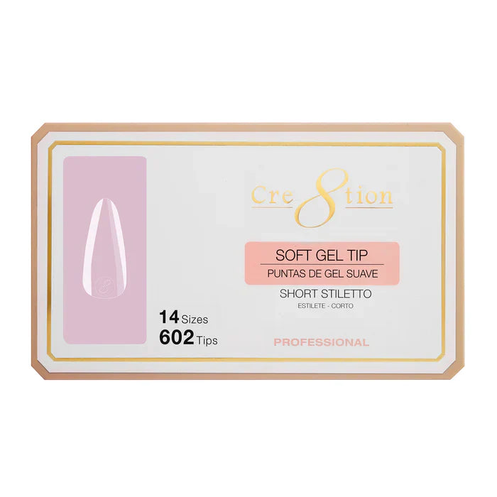 Creation Soft Gel Tip - STILETTO Short
