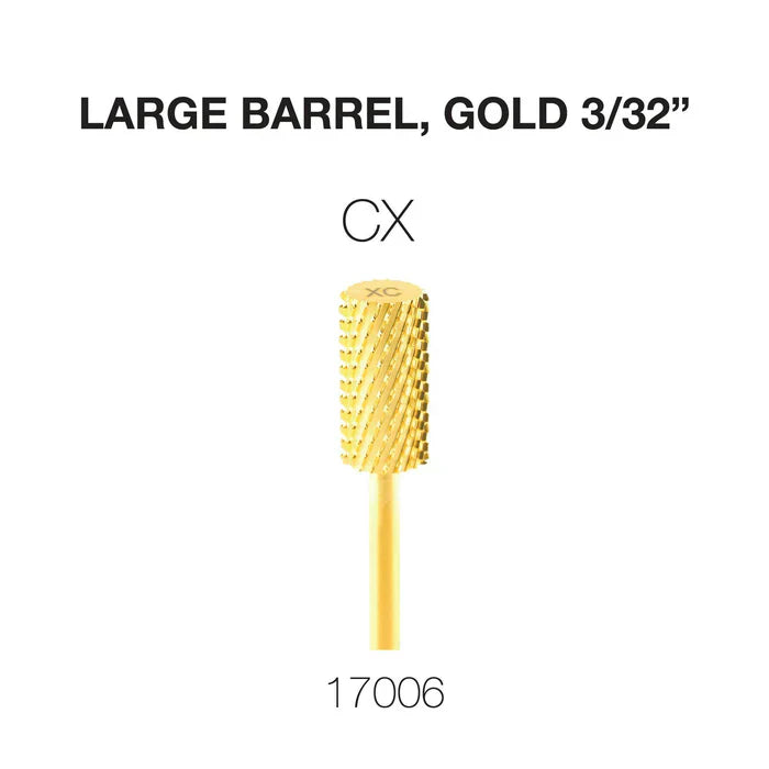 Creation Carbide Large Barrel, Gold 3/32" CX