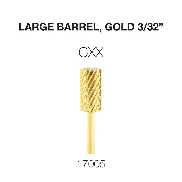 Creation Carbide Large Barrel, Gold 3/32" CXX