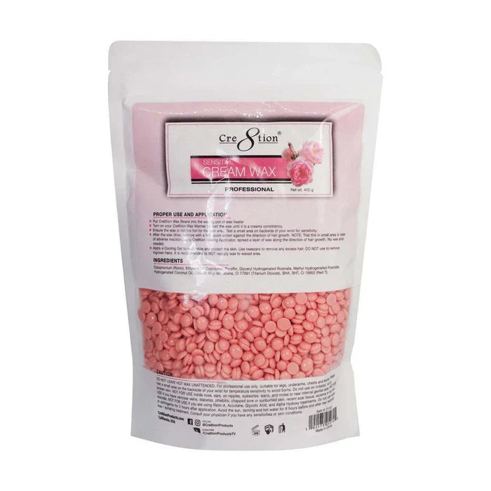 Creation Cream Bean Hard Wax 14oz / 0.87lbs