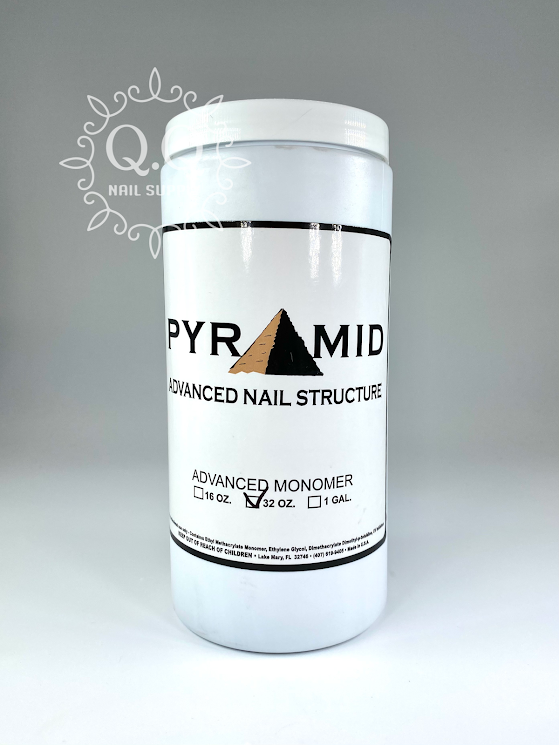 Pyramid 3 in 1 Acrylic and Dip Powder - 302 Black (32oz) | MUASUPPLY.COM