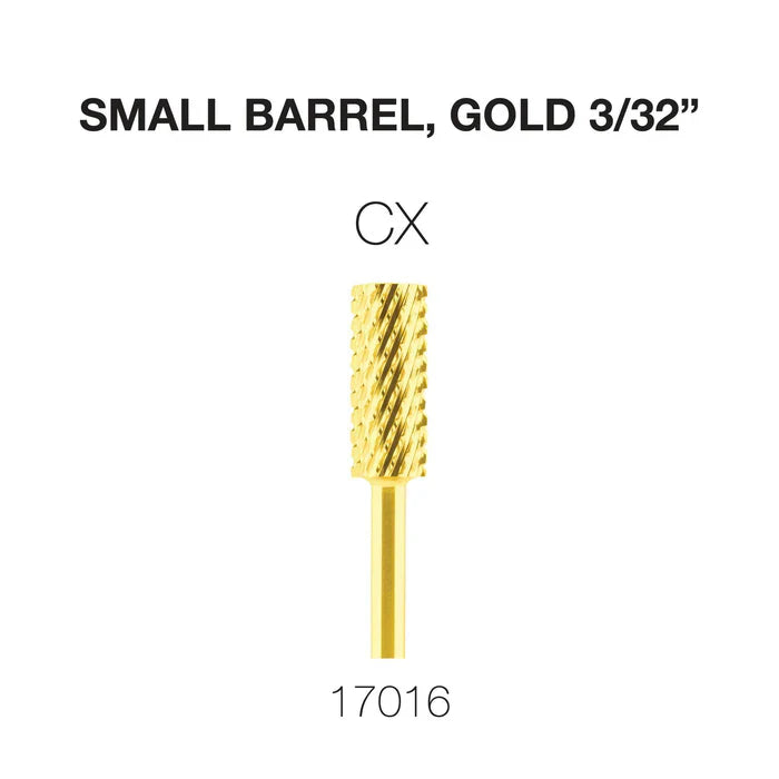 Creation Carbide Small Barrel, Gold 3/32" CX