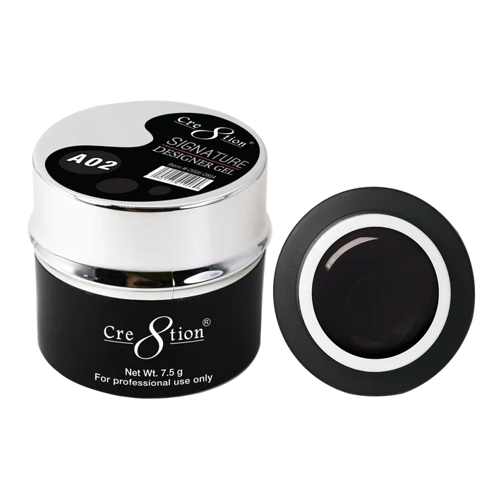 Creation Signature Designer Gel 7.5 g - 0.26oz A02 Super Black