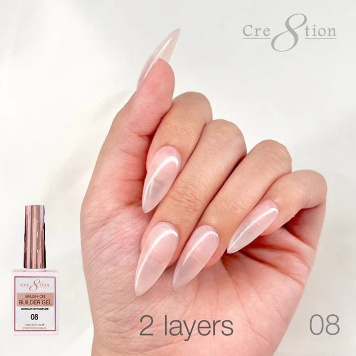 Creation Gel Collection - Overlay/ Brush on Builder 0.5oz 08