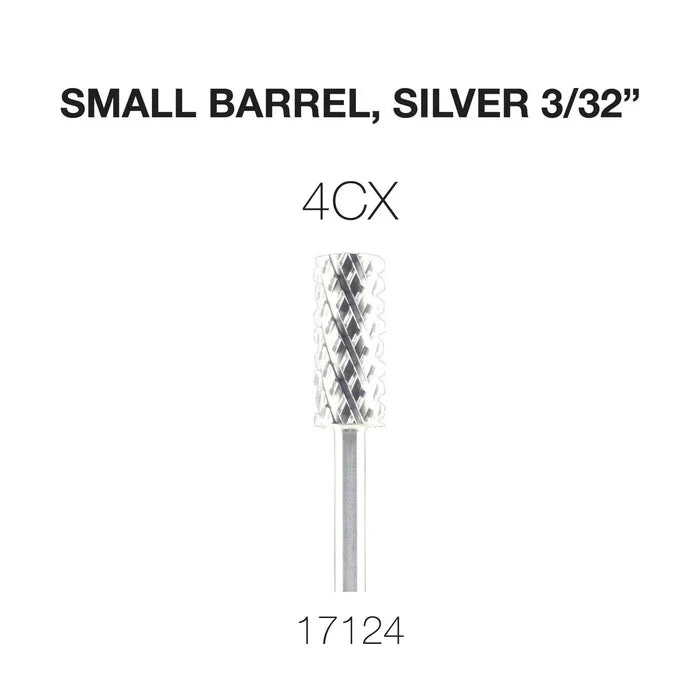Creation Carbide Small Barrel, Silver 3/32" 4CX