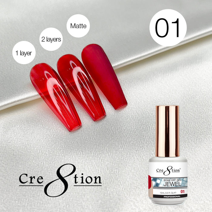 Creation Soak Off Gel 0.5oz G01 - Jewel Collection