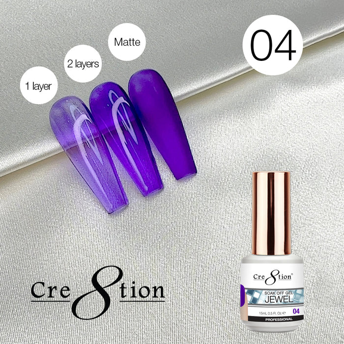 Creation Soak Off Gel 0.5oz G04 - Jewel Collection